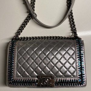 Chanel Embellished Boy Bag Sample